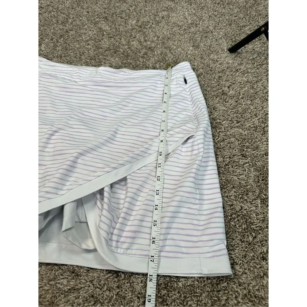 Peter Millar Women's XL Performance Painted Stripes Laura Wrap Golf Skorts Skirt